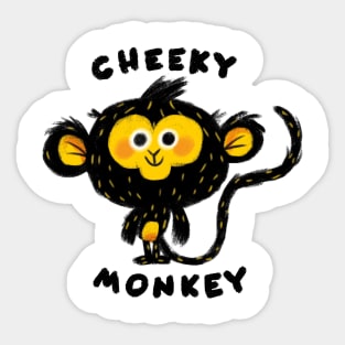 Cheeky Monkey Sticker